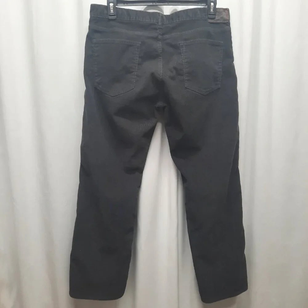 Dockers Straight Fit Corduroy Pants Men's 36x29 Charcoal Gray Stretch Casual - Picture 2 of 10